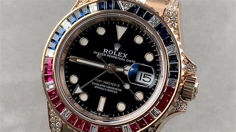 rolex gmt master ii diamond and sapphire edition|gmt master ii sapphire.